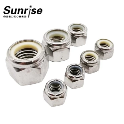White Nylon Insert Nut White Nylon Insert Nut